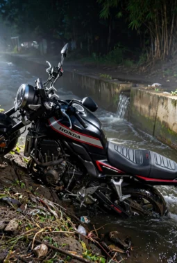 Pengendara Honda CB yang Terjatuh ke Irigasi Batanghari Lampung Timur Ditemukan Meninggal Dunia