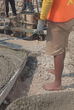Proyek Rp1,5 M Gedung BAZNAS Kota Mojokerto Dikerjakan CV Dara Karya Mandiri Diduga Abaikan K3