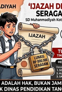 Ijazah Disandera Demi Seragam Rp 800 Ribu, SD Muhammadiyah Kotaagung Diduga Melanggar Aturan