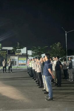 Siaga Kompi III Polres Mesuji, Kasat Narkoba Pimpin Apel Hingga Patroli Pantau Situasi Kamtibmas