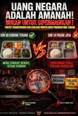 Program MBG di Tulang Bawang Barat: Teladan di Gunung Terang, Kisruh Dugaan Sunat Anggaran di Lambu Kibang