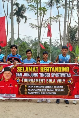 Semarakkan HUT ke-81 RI, DPD PDI Perjuangan Sumsel dan DPC OKU Selatan Gelar Turnamen Bola Voli di BPRRT