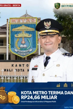 Rafieq Ungkap Kabar Baik dari Kemenkeu, Metro Terima Tambahan Rp 24,66 Miliar