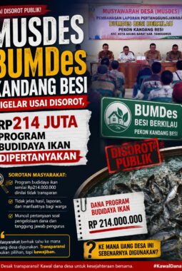 Musdes BUMDes Pekon Kandang Besi Digelar, Program Budidaya Ikan Rp 214 Juta Disorot Publik