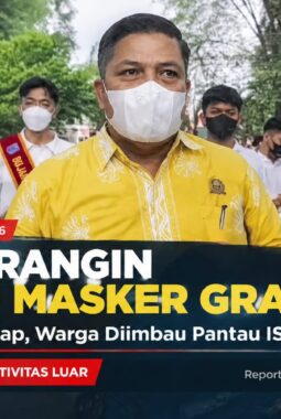 DPRD Merangin Turun ke Jalan, Bagikan Masker Gratis di Tengah Kepungan Kabut Asap