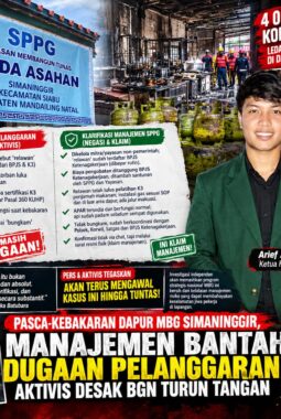 Disomasi Pascakebakaran Dapur MBG, Manajemen SPPG Simaninggir-Siabu Akhirnya Angkat Bicara